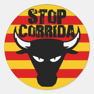 Rond Sticker Stop Corrida