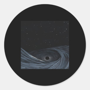 Rond Sticker style Anime Trou Noir