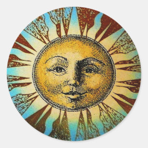 Rond Sticker Sun God