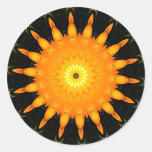 Rond Sticker Sun Round