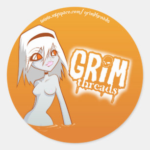 Rond Sticker Sunburn