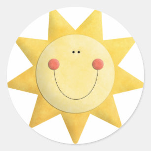 Rond Sticker Sunshine