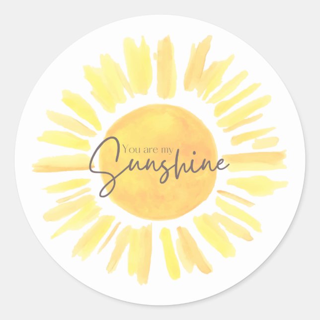 Rond Sticker Sunshine (Devant)