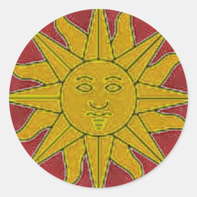 Rond Sticker Sunshine (Devant)