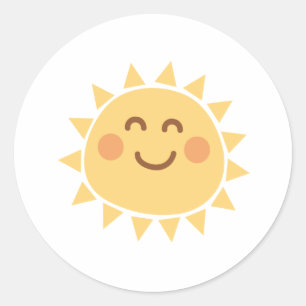 Rond Sticker Sunshine