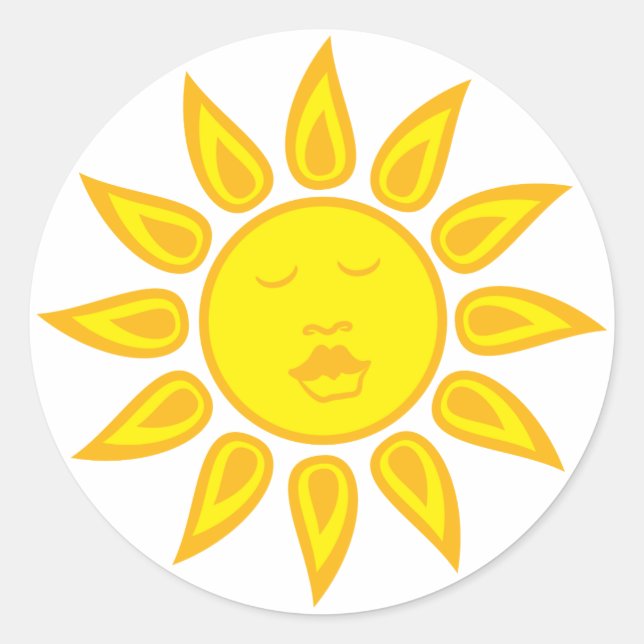 Rond Sticker Sunshine (Devant)