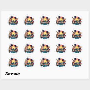Rond Sticker Super dernier Bell First Chill