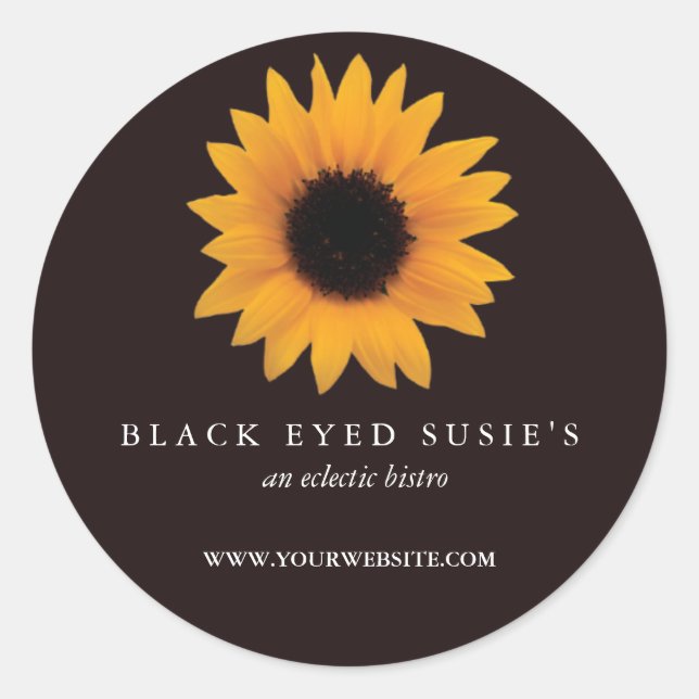 Rond Sticker Susan Eyed noir (Devant)