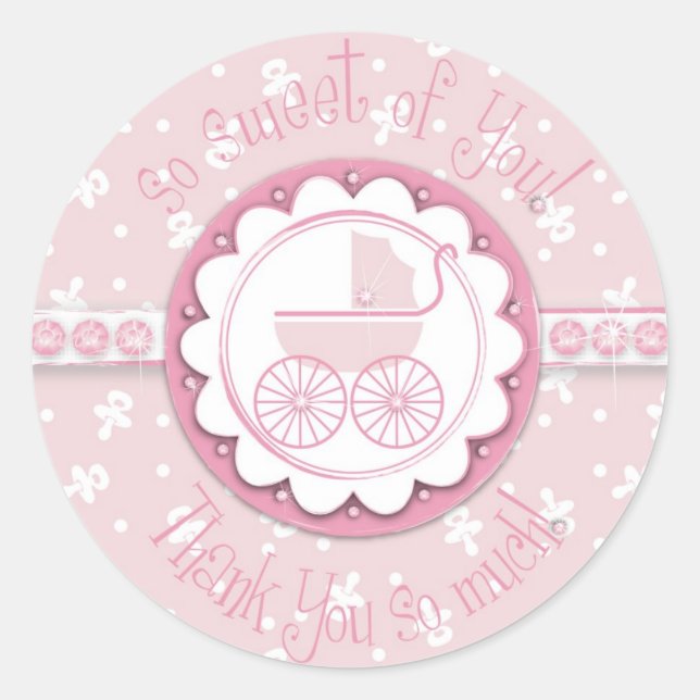 Rond Sticker Sweet One Girl TY (Devant)