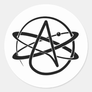 Rond Sticker Symbole athée