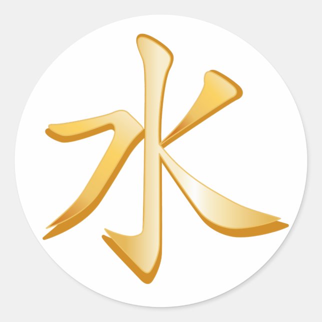 Rond Sticker Symbole Confucianisme (Devant)