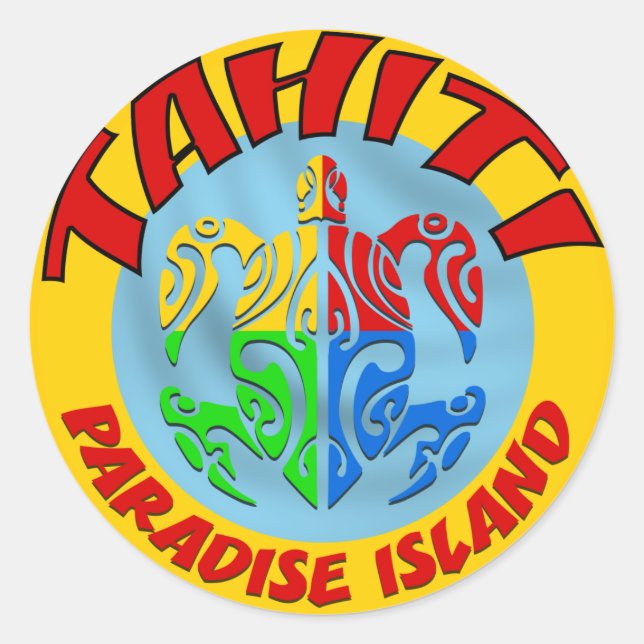 Rond Sticker Tahiti (Devant)