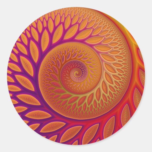 Rond Sticker Tangerine Twist (Devant)