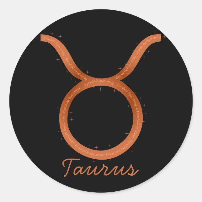 Rond Sticker Taurus (Devant)