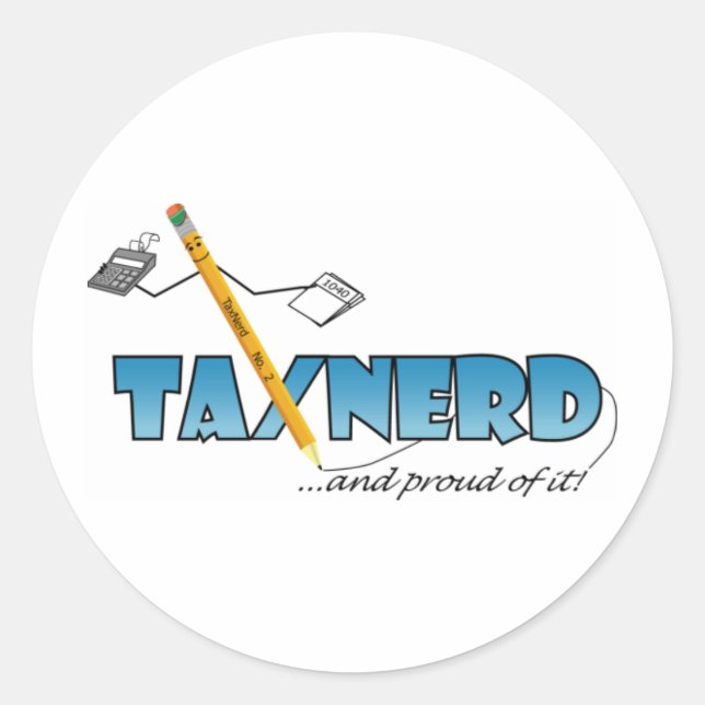 Rond Sticker TaxNerd (Devant)