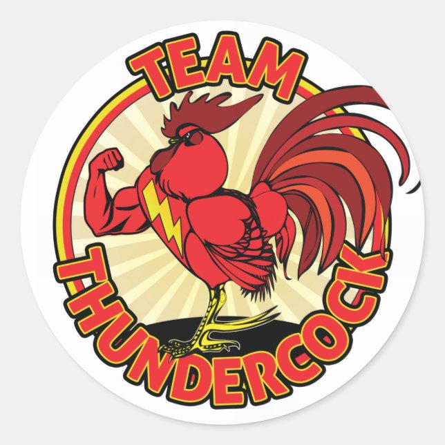 Rond Sticker Team Thundercock (Devant)