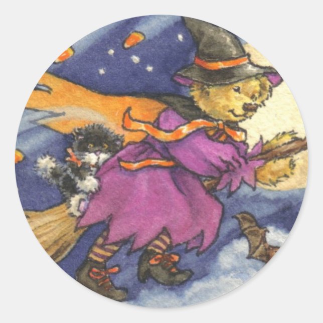 Rond Sticker Teddy Witch (Devant)