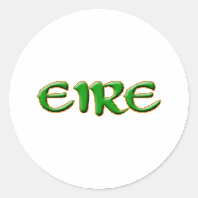 Rond Sticker texte Eire Eltic (Devant)