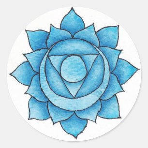 Rond Sticker Throat Chakra