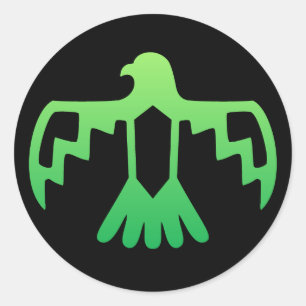 Rond Sticker Thunderbird vert