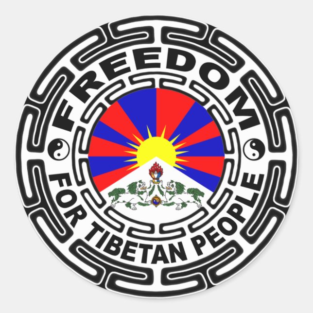 Rond Sticker Tibet libre (Devant)