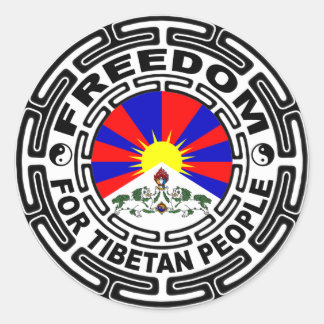 Rond Sticker Tibet libre
