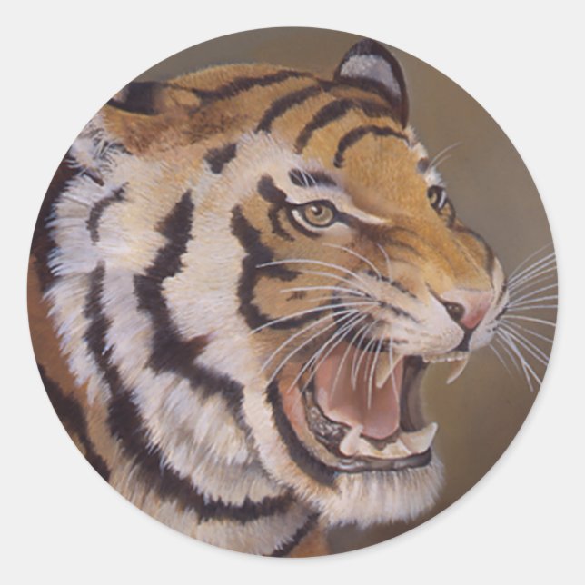 Rond Sticker Tiger (Devant)