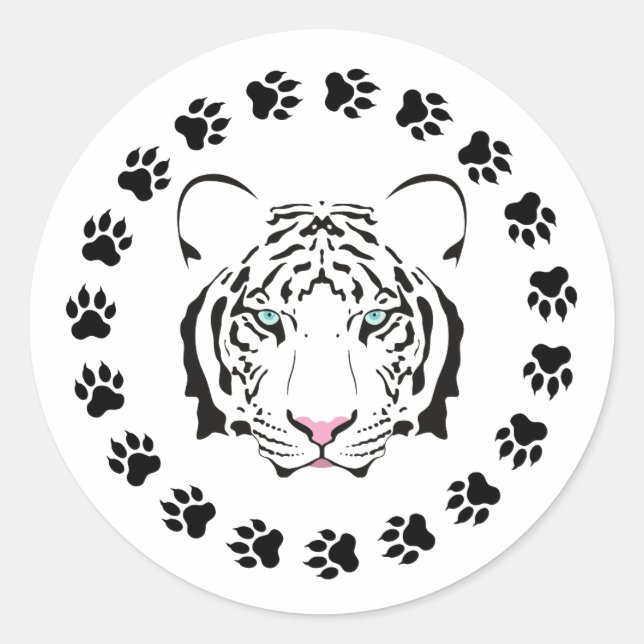 Rond Sticker Tiger (Devant)