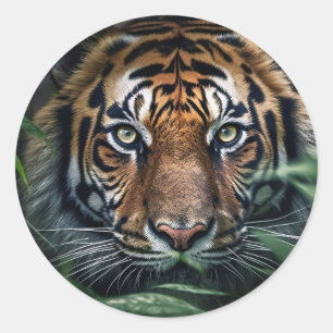 Rond Sticker Tiger du Bengale