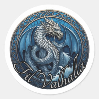 Rond Sticker Til Valhalla