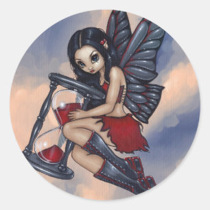 Rond Sticker "Time Flies"