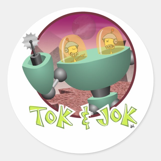 Rond Sticker TokBOT & JokBOT (Devant)