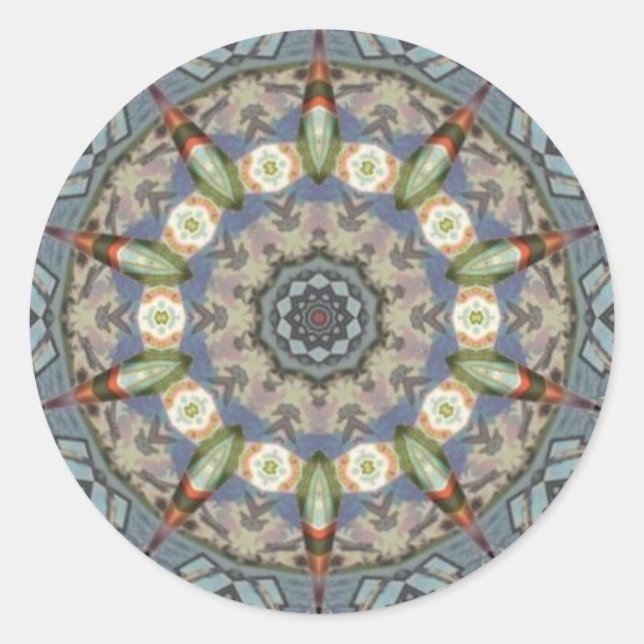 Rond Sticker torpedo mandala (Devant)
