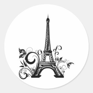 Rond Sticker Tour Eiffel