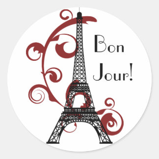 Rond Sticker Tour Eiffel