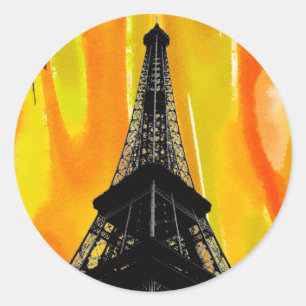 Rond Sticker Tour Eiffel