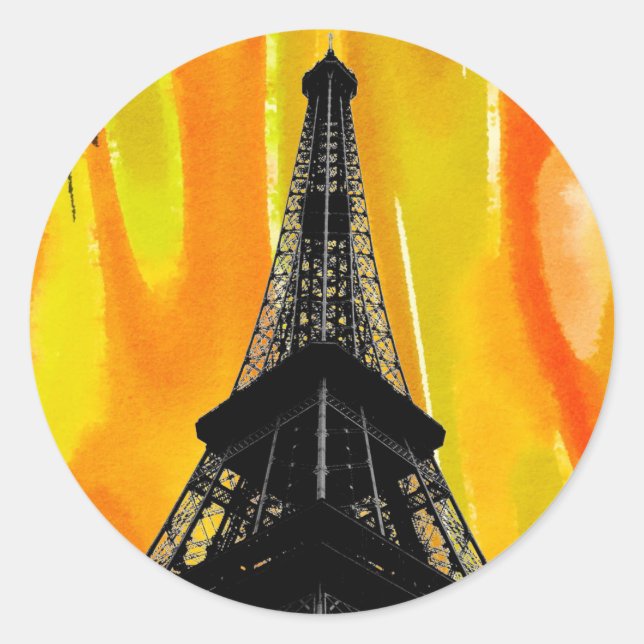Rond Sticker Tour Eiffel (Devant)
