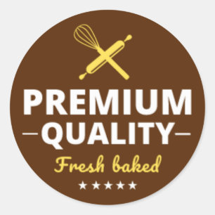 Rond Sticker tout juste cuit pour boulangerie