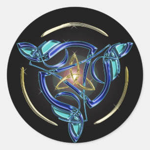 Rond Sticker Triquetra