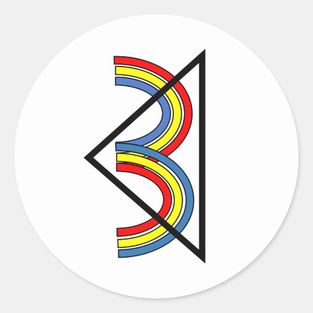 Rond Sticker TROISIÈME AGER (Devant)