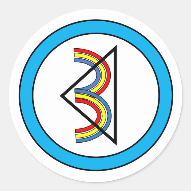 Rond Sticker TROISIÈME AGER (Devant)