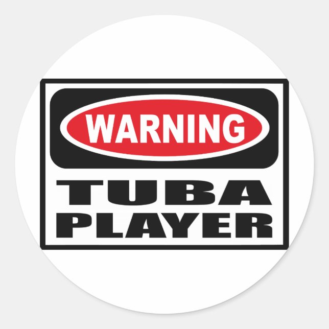 Rond Sticker TUBA PLAYER (Devant)