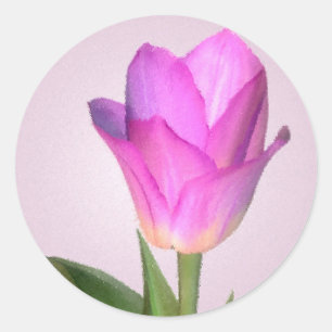 Rond Sticker Tulip