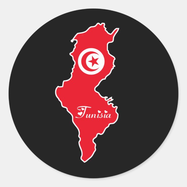Rond Sticker tunisien (Devant)