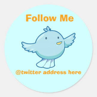 Rond Sticker Twitter Personnaliser
