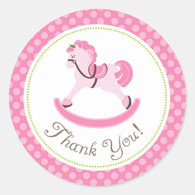 Rond Sticker TY pour Cheval Rocking (Devant)