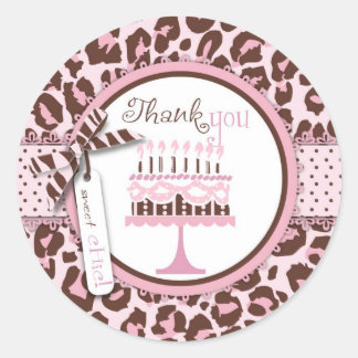 Rond Sticker TY pour fille Cheetah
