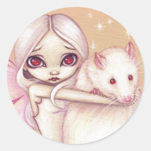 Rond Sticker "Un Beau Rat"