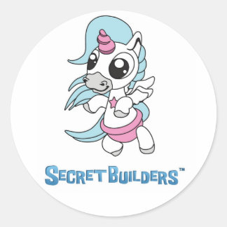 Rond Sticker Unicorn
