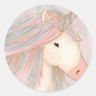 Rond Sticker Unicorn